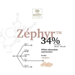 Callebaut Chocolade Callets Wit Zephyr (34%) 5kg* Chocolade|Chocolade Druppels