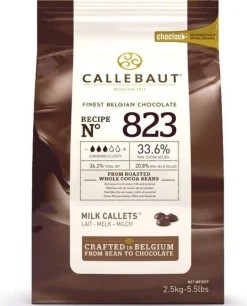 Callebaut Chocolade Callets Melk (823) 2,5 kg* Chocolade|Chocolade Druppels