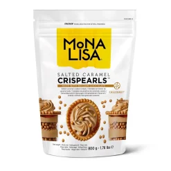 Callebaut Chocolade CrispyPearls, Salted Caramel 800 gram* Chocolade Decoraties|Ijsdips