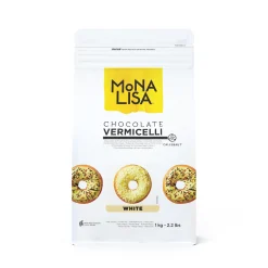 Callebaut Chocolade Vermicelli Wit 1kg* Chocolade Decoraties|Ijsdips