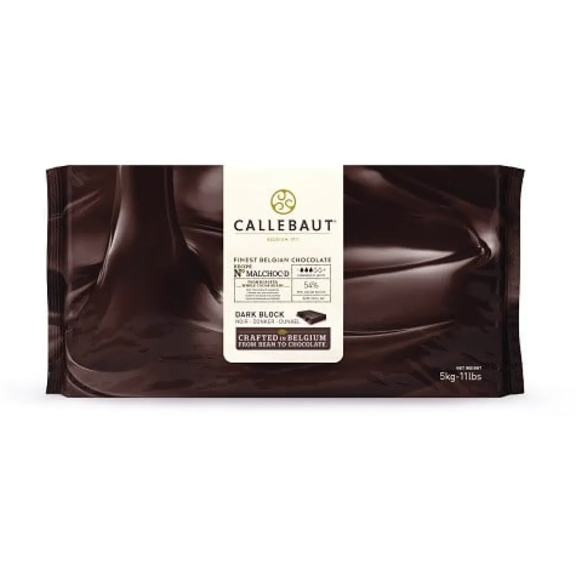 Callebaut Chocoladeblok Puur 5kg (zonder suiker)* Chocolade