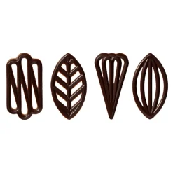 Callebaut Chocoladedecoratie Speciaal Decor Ass Puur 280st.* Chocolade Decoraties|Chocolade Decoraties