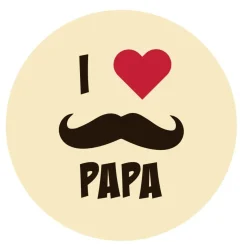 Callebaut Chocoladedecoratie I Love Papa 252st.* Figuur Decoraties|Chocolade Decoraties