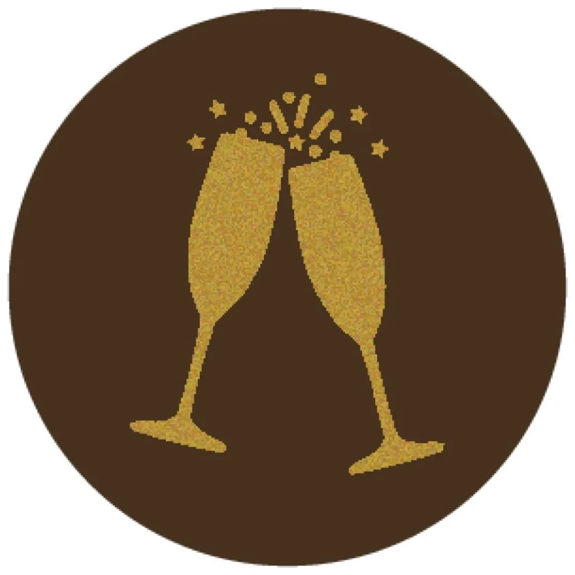 Callebaut Chocoladedecoratie Champagne Cheers 280st* Figuur Decoraties|Chocolade Decoraties