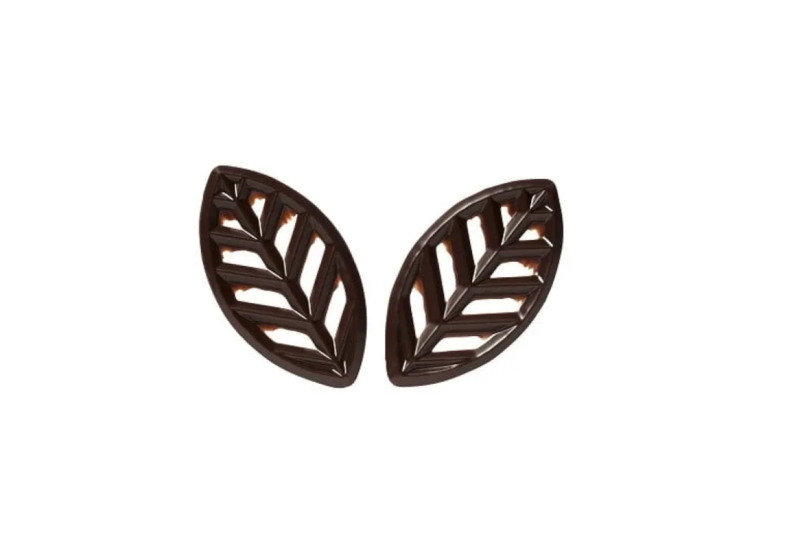 Callebaut Chocoladedecoratie Blaadjes Puur 550st.* Chocolade Decoraties|Chocolade Decoraties