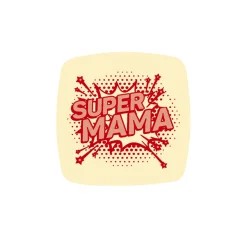 Callebaut Chocoladedecoratie Super Mama 216st.* Figuur Decoraties|Chocolade Decoraties