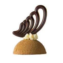 Callebaut Chocoladedecoratie Kammetjes Puur 425st.* Chocolade Decoraties|Chocolade Decoraties