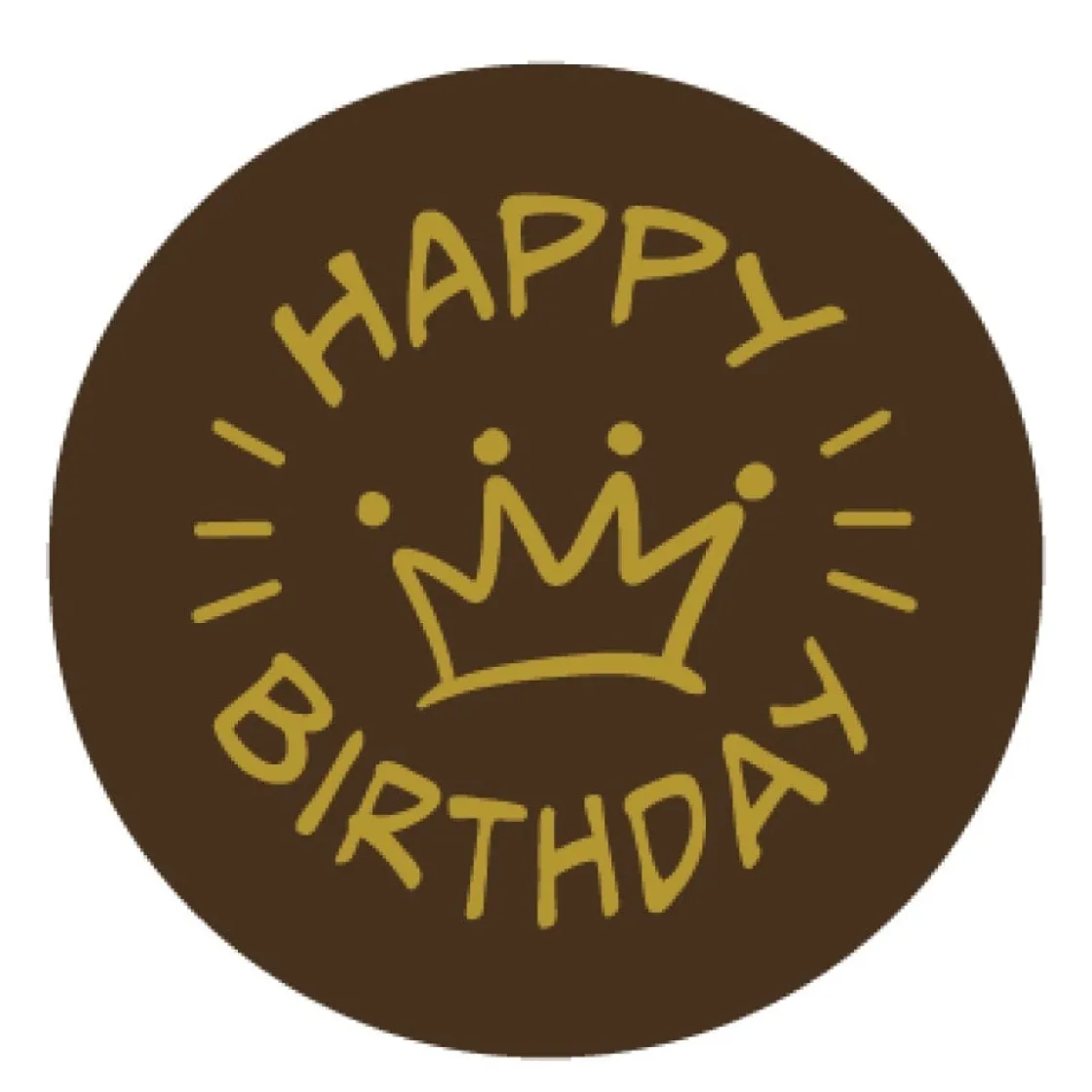 Callebaut Chocoladedecoratie Happy Birthday 280st.* Figuur Decoraties|Chocolade Decoraties