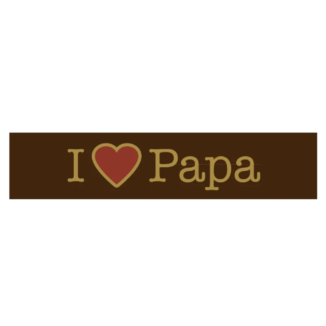 Callebaut Chocoladedecoratie I Love Papa 160st.* Smaakstrips En Schildjes|Figuur Decoraties