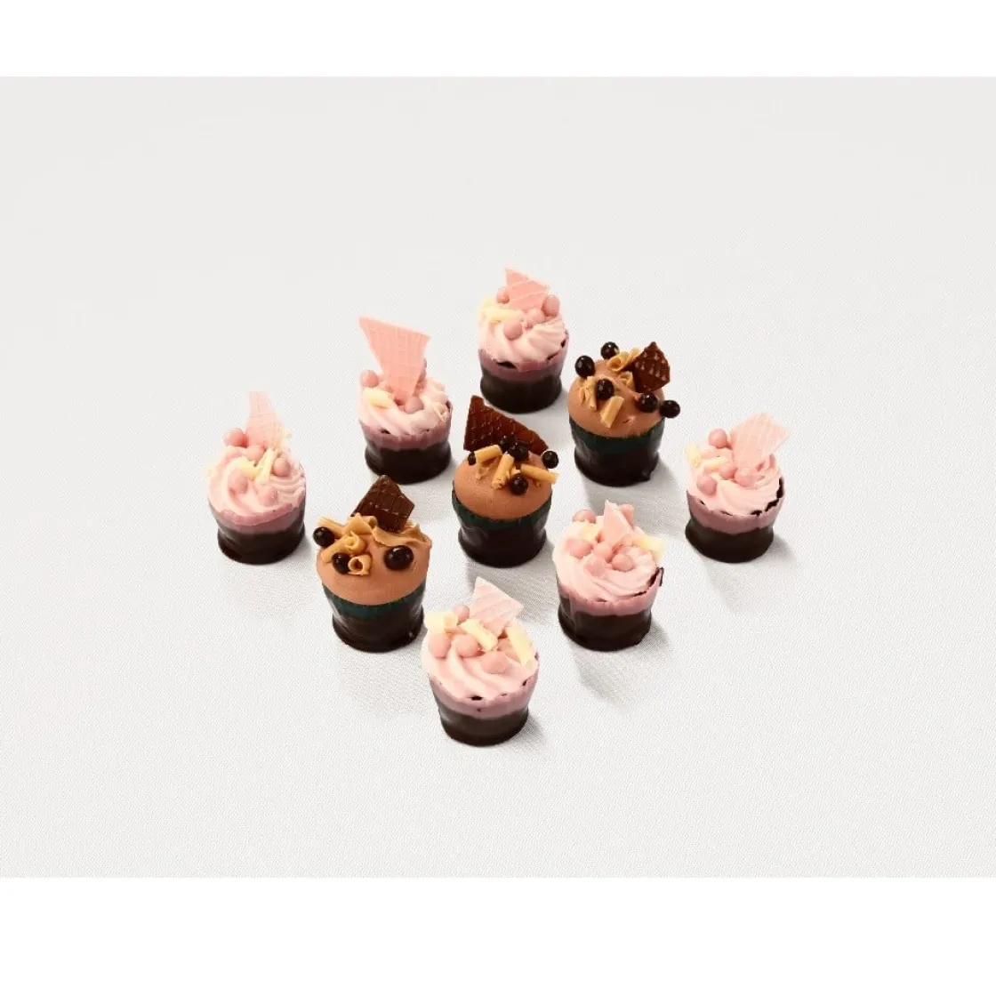 Callebaut Chocoladedecoratie Snobinette Cupje Puur 90st.* Chocolade Decoraties|Chocolade Decoraties