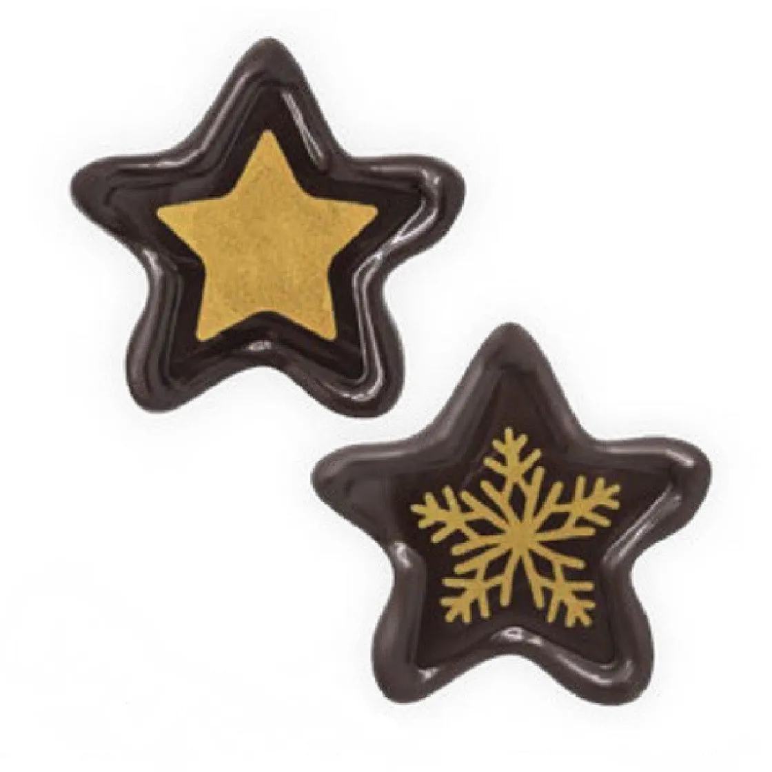 Callebaut Chocoladedecoratie Gouden Sterren Seal 108st.* Figuur Decoraties|Chocolade Decoraties