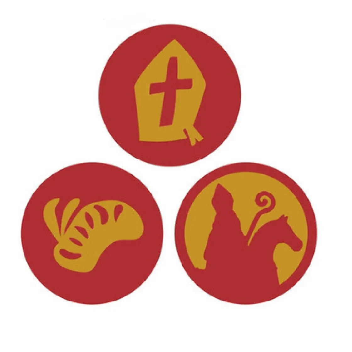 Callebaut Chocoladedecoratie Sint Set 252st.* Figuur Decoraties|Chocolade Decoraties