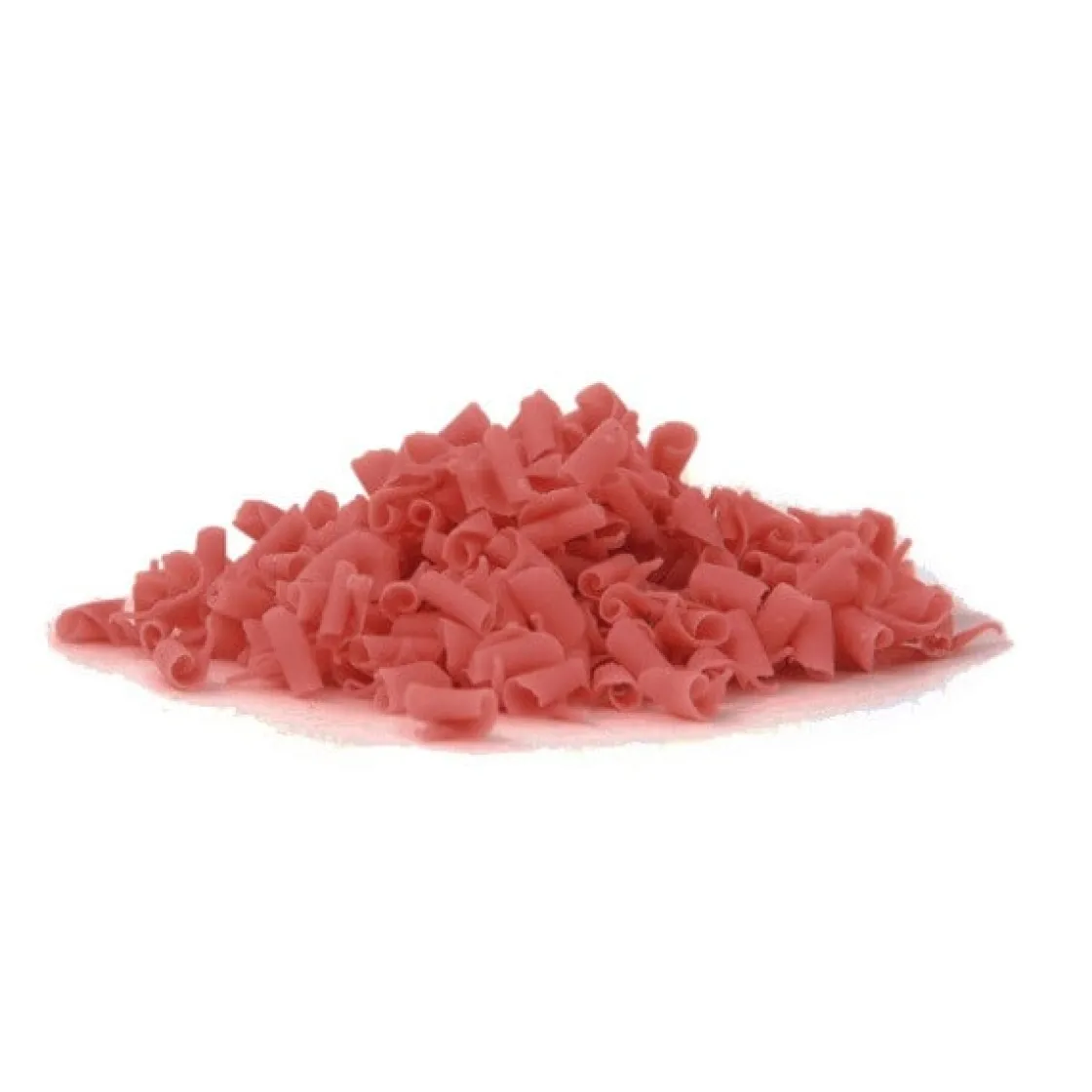 Callebaut Chocoladekrullen klein Aardbei 2,5kg* Chocolade Decoraties|Ijsdips