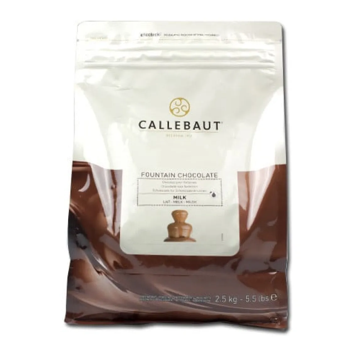 Callebaut Fontein chocolade Melk 2,5 kg* Chocolade