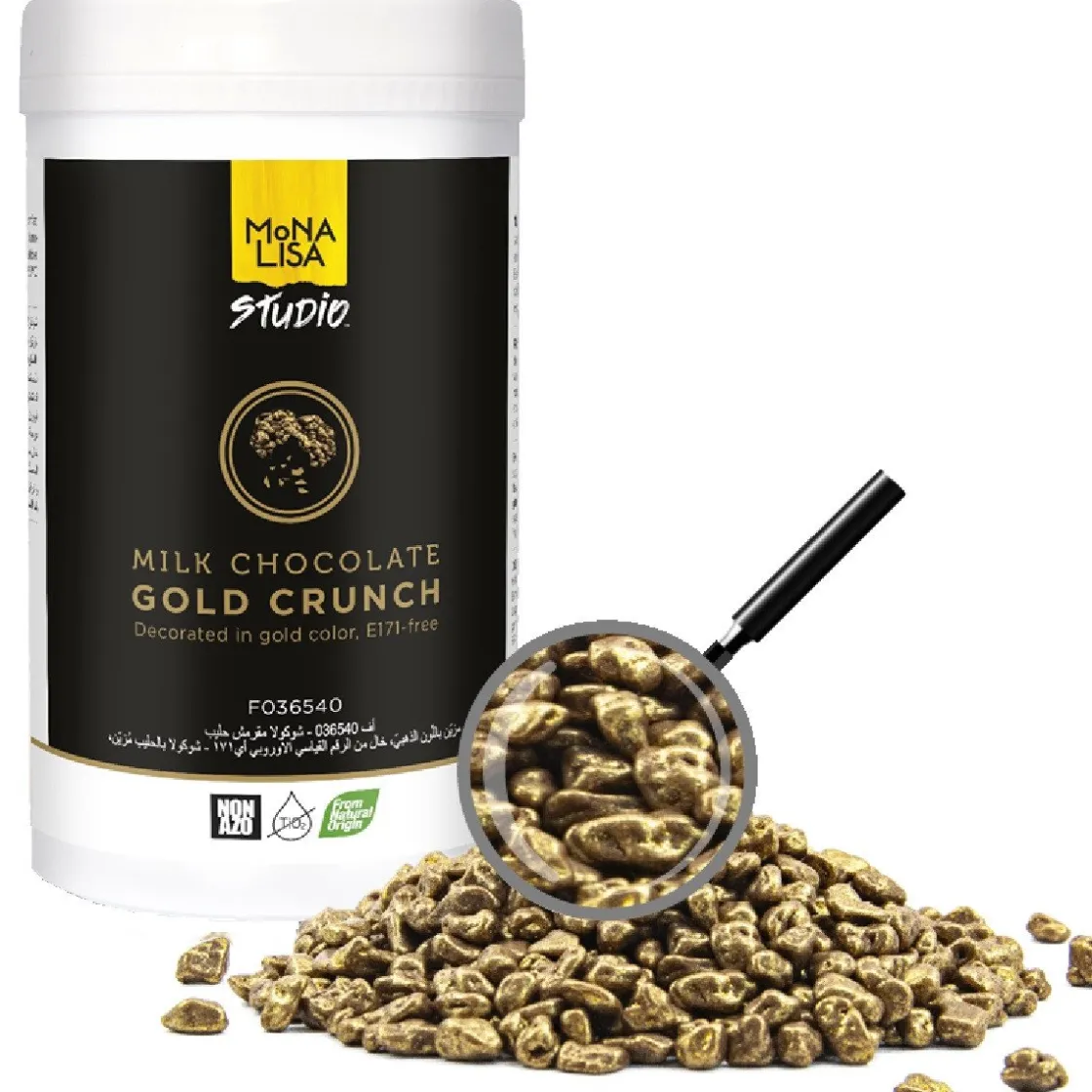 Callebaut Gouden Crunch Melkchocolade 350g* Ijsdips|Eetbare Strooisels