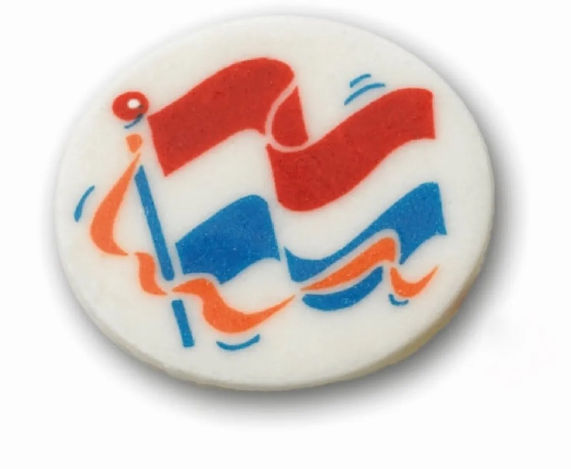 Callebaut Marsepeinen Decoratie Vlag en Wimpel Rond 100st.* Figuur Decoraties