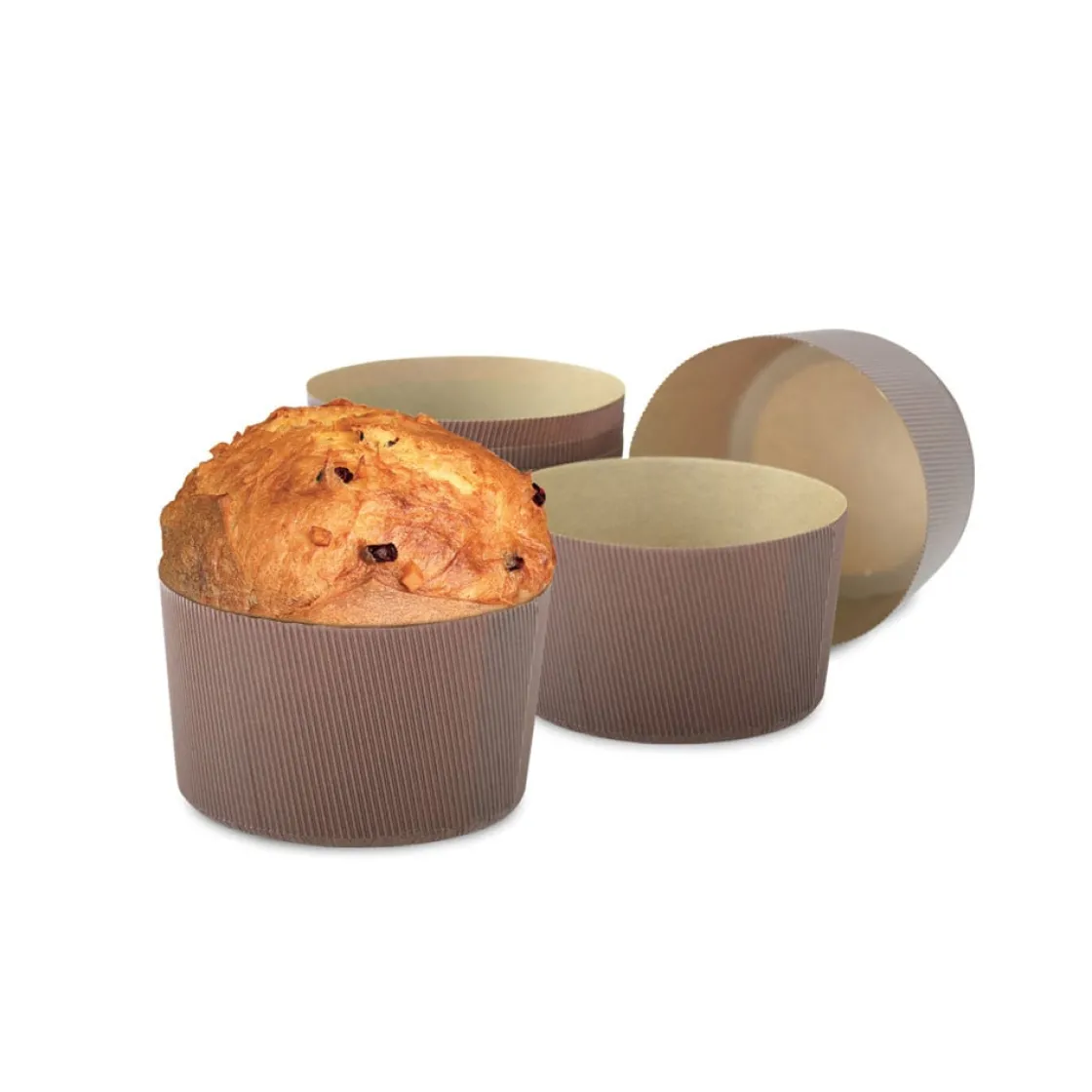 Decora Canasta/Panettone Bakvorm Ø13x9,5(h) cm 5 stuks* Bakvormen Papier