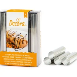 Decora Cannoli Vulrollen RVS 12cm Set/8* Dessertringen|Speciale Bakvormen