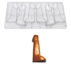 Chocolate World Chocolade Holvorm Penis (6x) 15x5,5cm* Hol Vormen