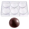 Chocolate World Chocolade Holvorm Halve Bol (6x) Ø80mm* Hol Vormen