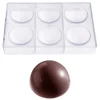 Chocolate World Chocolade Holvorm Halve Bol (6x) Ø70mm* Hol Vormen