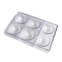 Chocolate World Chocolade Holvorm Halve Bol (6x) Ø70mm* Hol Vormen