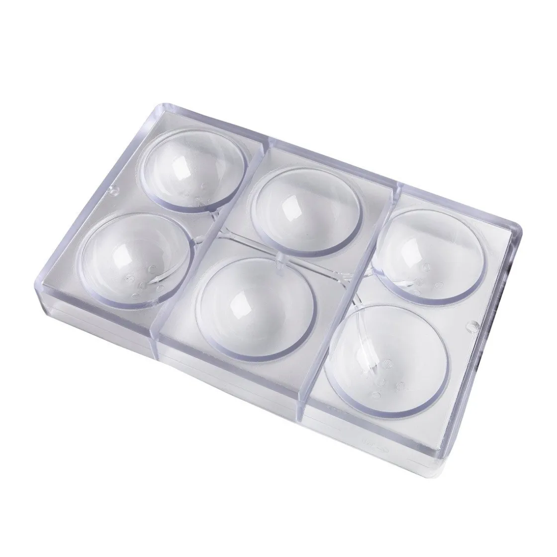 Chocolate World Chocolade Holvorm Halve Bol (6x) Ø70mm* Hol Vormen