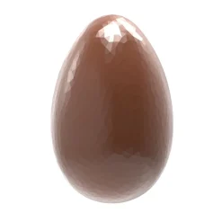 Chocolate World Chocolade Holvorm Ei Facet (6x) 86x56x30mm* Hol Vormen