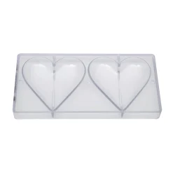 Chocolate World Chocolade Holvorm Hart (2x) 119x104x23mm* Hol Vormen