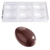 Chocolate World Chocolade Holvorm Glad Ei (3x) 81x54x30mm* Hol Vormen
