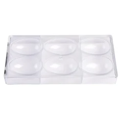 Chocolate World Chocolade Holvorm Glad Ei (3x) 81x54x30mm* Hol Vormen