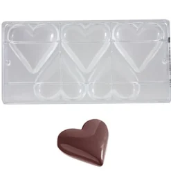 Chocolate World Chocolade Holvorm Hart (5x) 80x69x16 mm* Hol Vormen