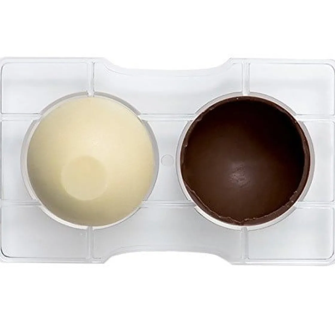 Decora Chocolade Holvorm Halve Bol (2x) Ø100 mm* Hol Vormen