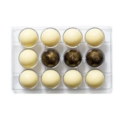 Decora Chocolade Holvorm Halve Bol (12x) Ø50 mm* Hol Vormen