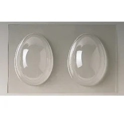 Martellato Chocolade Holvorm Pasen Half-Ei Glad (2x) 11x8x4cm.* Hol Vormen