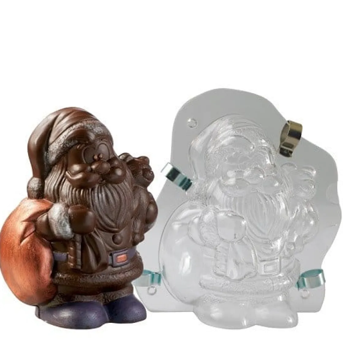 Martellato Chocolade Holvorm Profi Kerstman (h) 168 mm* Hol Vormen