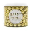 Happy Sprinkles Chocolade Parels M Gold Metallic 90g* Chocolade Decoraties|Chocolade Decoraties
