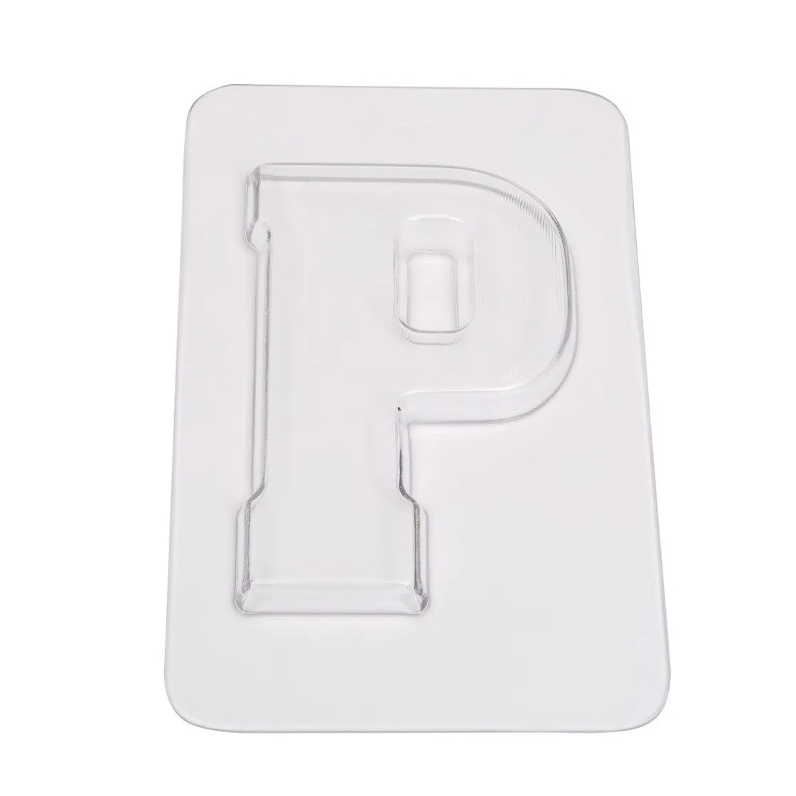 Overig Chocoladebloklettervorm 200 gr. Letter P* Cijfer En Letter Vormen