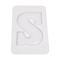 Overig Chocoladebloklettervorm 200 gr. Letter S* Cijfer En Letter Vormen