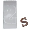 Chocolate World Chocoladebloklettervorm 200 gr. Letter S* Cijfer En Letter Vormen