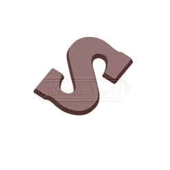 Chocolate World Chocoladebloklettervorm 200 gr. Letter S* Cijfer En Letter Vormen