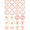 Overig Chocoladedecoratie Baby Girl Ø3cm 24st.* Chocolade Decoraties|Chocolade Decoraties