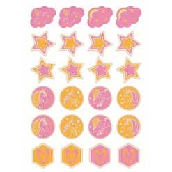Overig Chocoladedecoratie Happy Unicorns Ø3cm 24st.* Chocolade Decoraties|Chocolade Decoraties