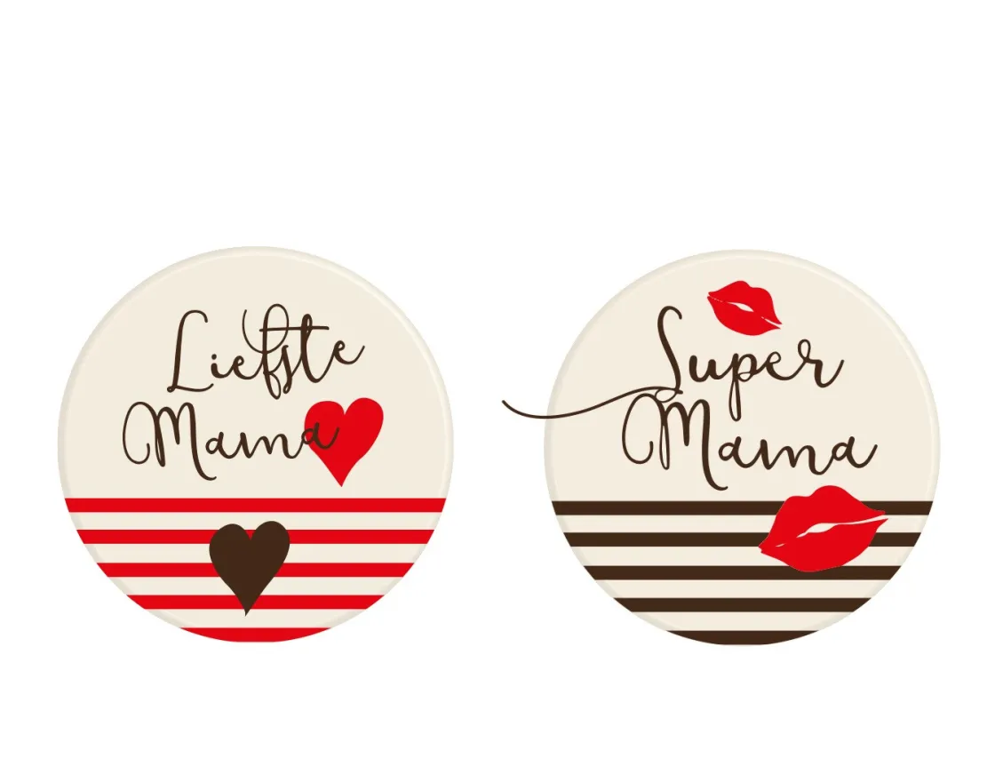 Overig Chocoladedecoratie Liefste Mama Rond Ø3cm 54st.* Figuur Decoraties|Chocolade Decoraties