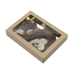 BrandNewCake Chocoladeletterdoos GK7 Kraft / Goud 3st* Chocolade Verpakkingen|Chocoladeletterdozen