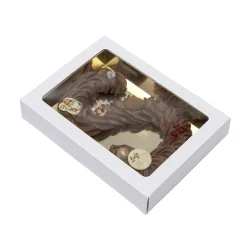 BrandNewCake Chocoladeletterdoos GK7 Wit / Goud 26st* Chocolade Verpakkingen|Chocoladeletterdozen