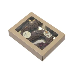 BrandNewCake Chocoladeletterdoos Klein GK1 Kraft / Goud 3st* Chocolade Verpakkingen|Chocoladeletterdozen