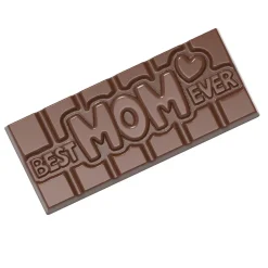Chocolate World Chocolademal Tablet Best Mom (4x) 118x50mm* Tabletten En Repen Vormen