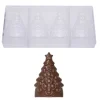 Chocolate World Chocolademal Kerstboom (4x) 90x59x24,5mm* Figuur Mallen