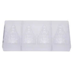 Chocolate World Chocolademal Kerstboom (4x) 90x59x24,5mm* Figuur Mallen